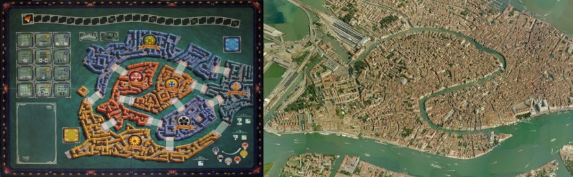 Tablero de Rialto - Vista aérea de Venecia