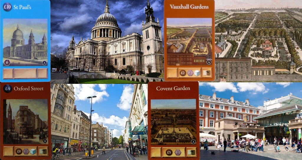 Cartas de London - Catedral de San Pablo - Vauxhall Gardens - Oxford Street - Covent Garden