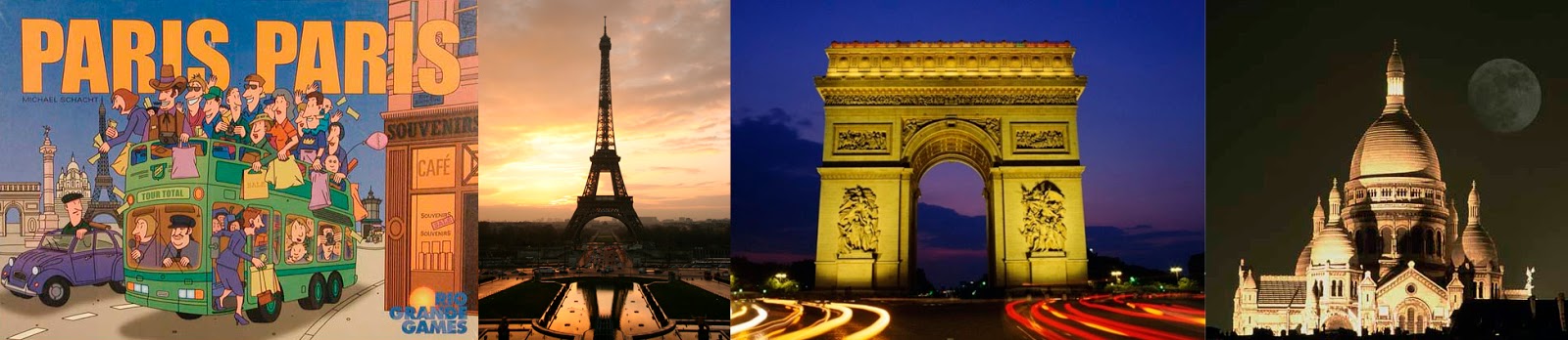 Portada de Paris, Paris - Torre Eiffel  - Arco del triunfo - Basílica del Sagrado Corazón 