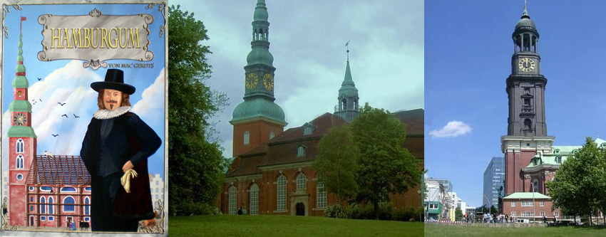 Portada de Hamburgum - Iglesia de la Sta. Trinidad de Altona - Iglesia de San Miguel