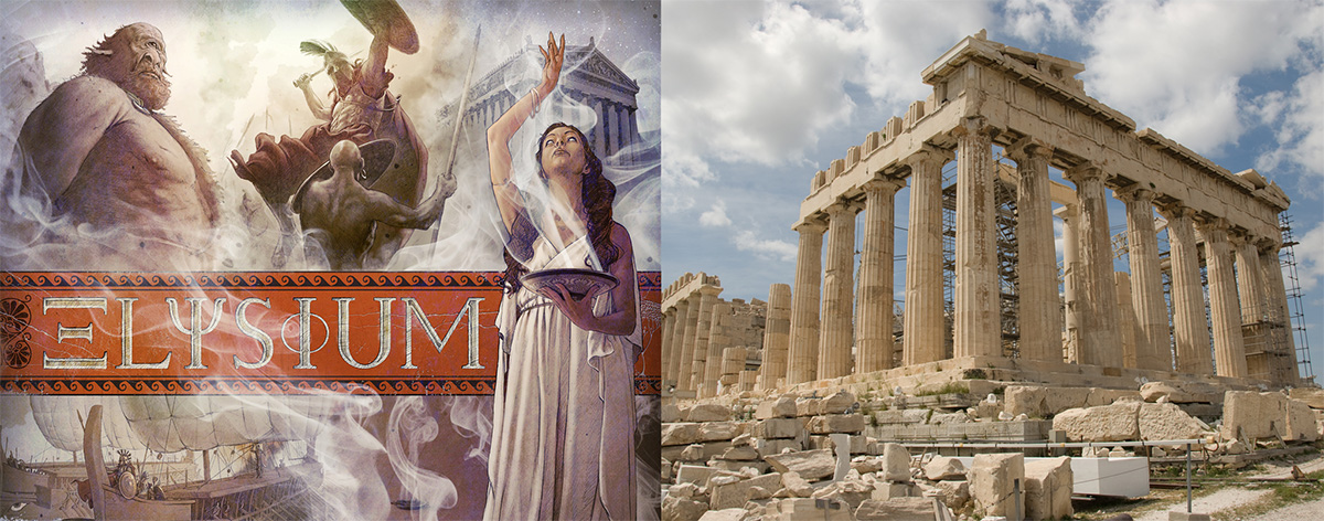 Portada de Elysium - Partenón en perspectiva