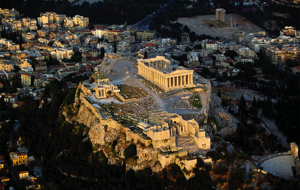 Vistea aérea de Atenas