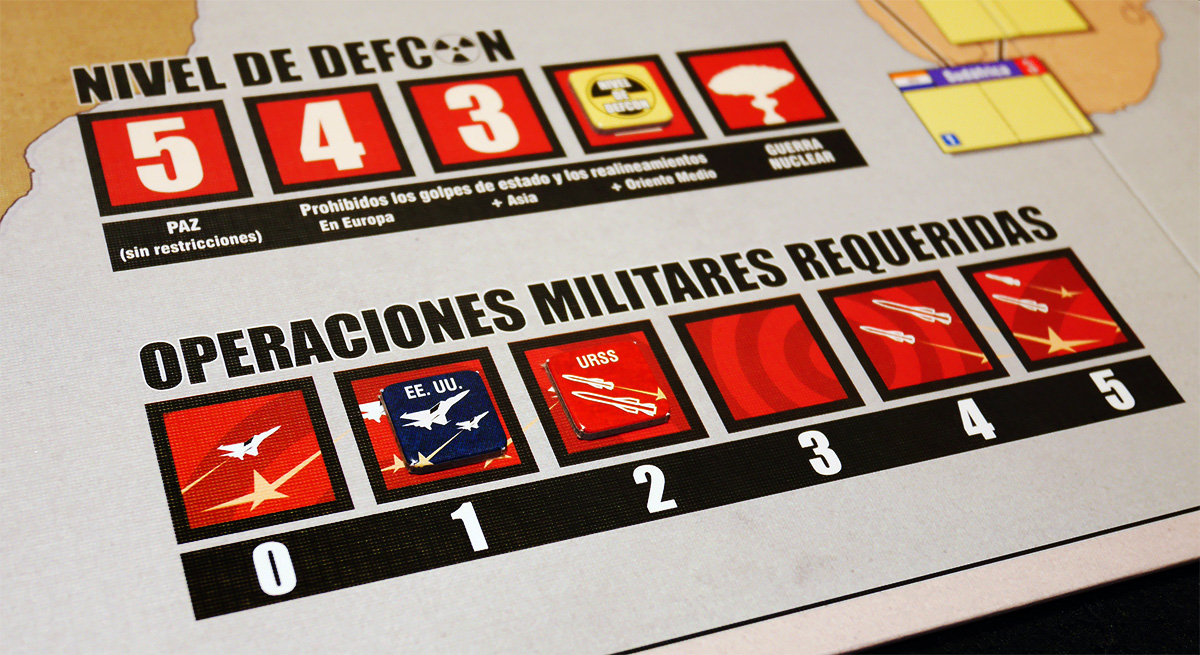 Detalle de Nivel de Defcon y Operaciones Militares